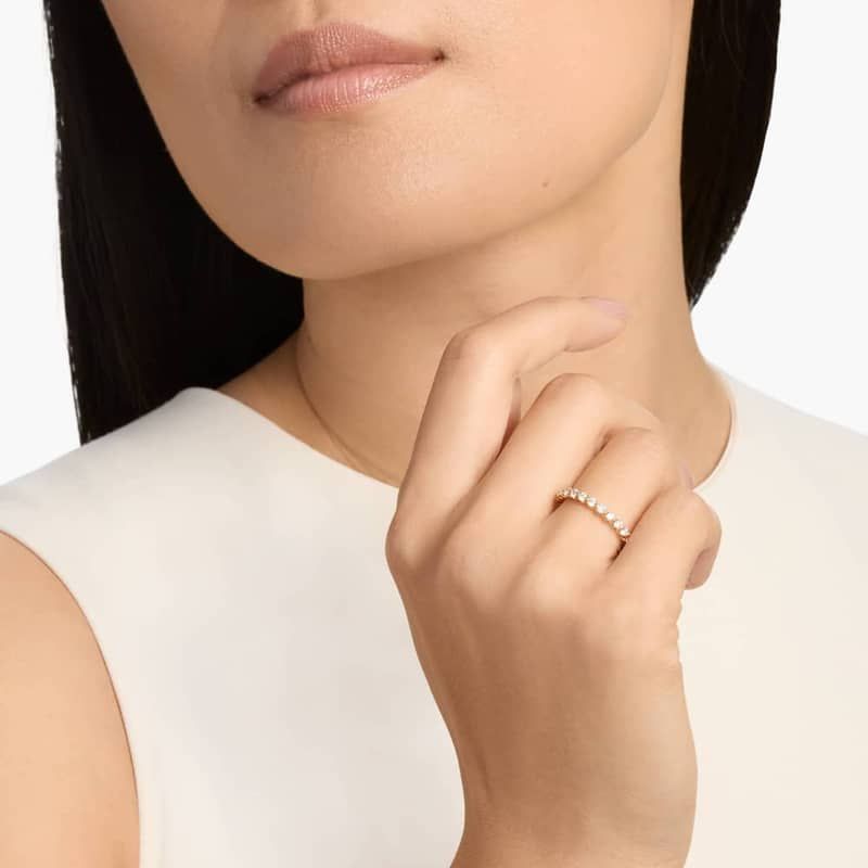 Floating Lab-Grown Diamond Eternity Ring In 14K Yellow Gold (1 Ct. tw. - F-G / VS2-SI1)